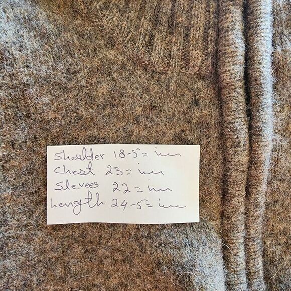 Weatherproof Pullover Sweater Men's Size XXL Brown Long Sleeve 1/4 Zip Lambswool - Picture 8 of 8